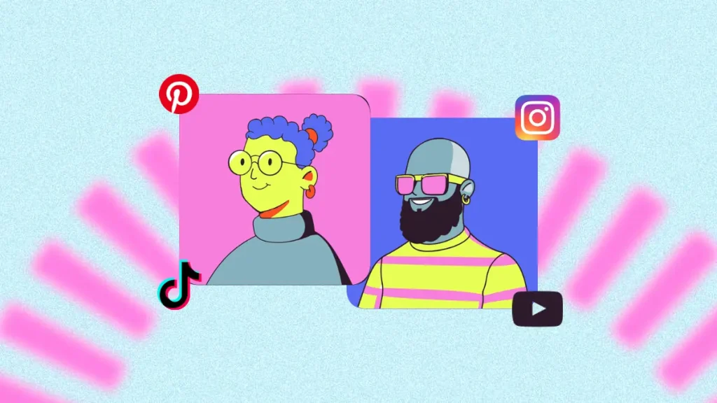 Influencer de IA nas redes sociais