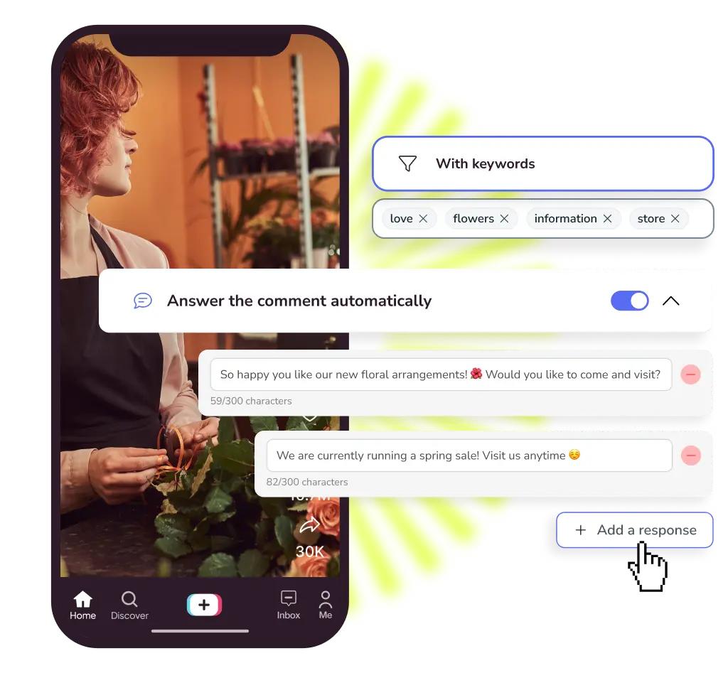 Flows de Metricool para automatizar mensajes en redes sociales