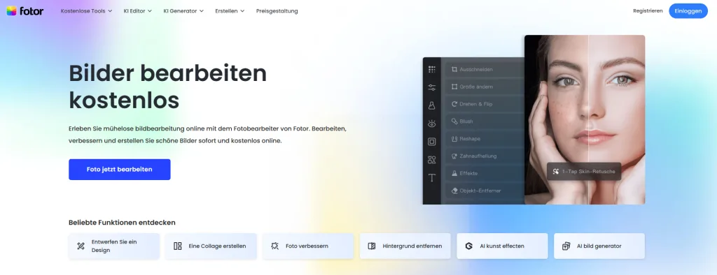 profilbild mit ki erstellen fotor