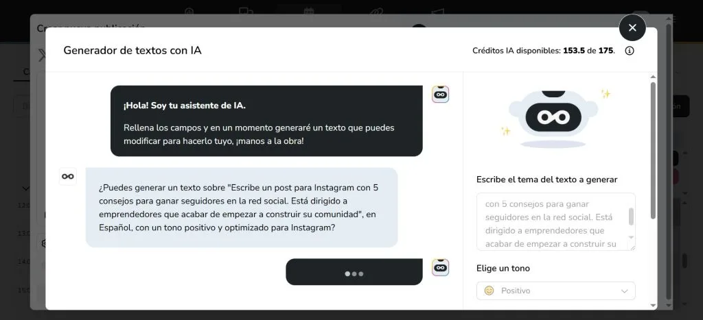 ia para redes sociales