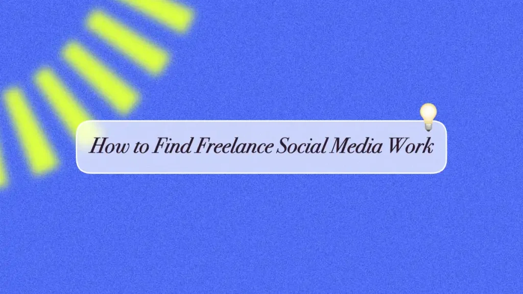 how to find social media work