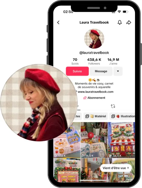 idée de photo de profil TikTok collage et texture