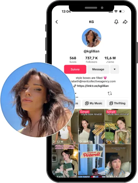 idée de photo de profil TikTok selfie
