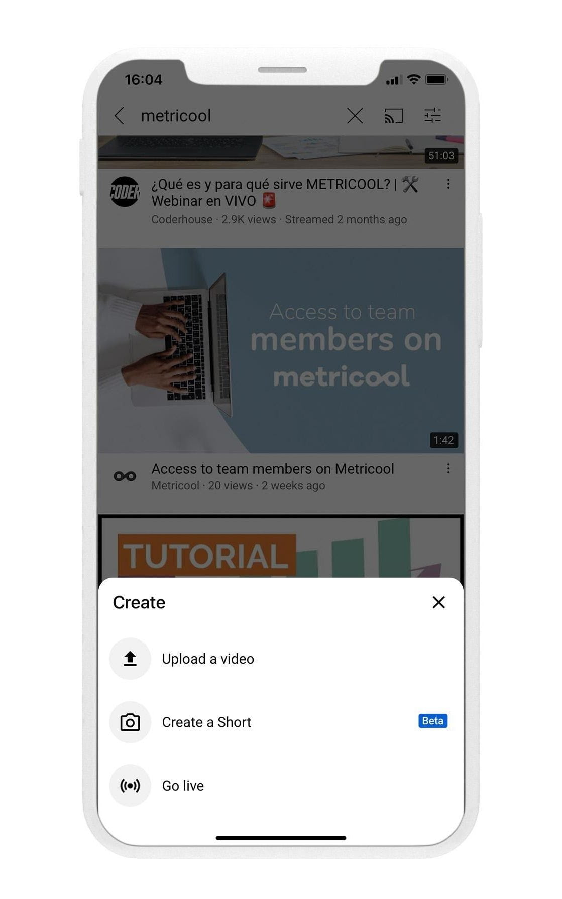 directos en youtube app