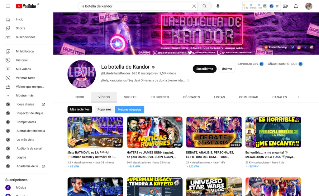 influencers películas stripmarvel
