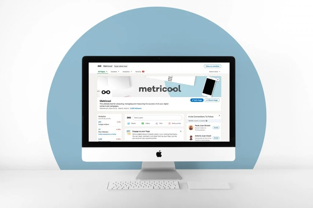 comment publier sur la page entreprise LinkedIn avec metricool