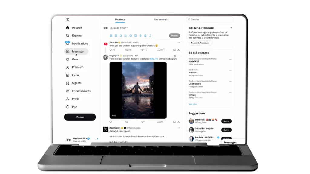envoyer un message privé sur twitter
