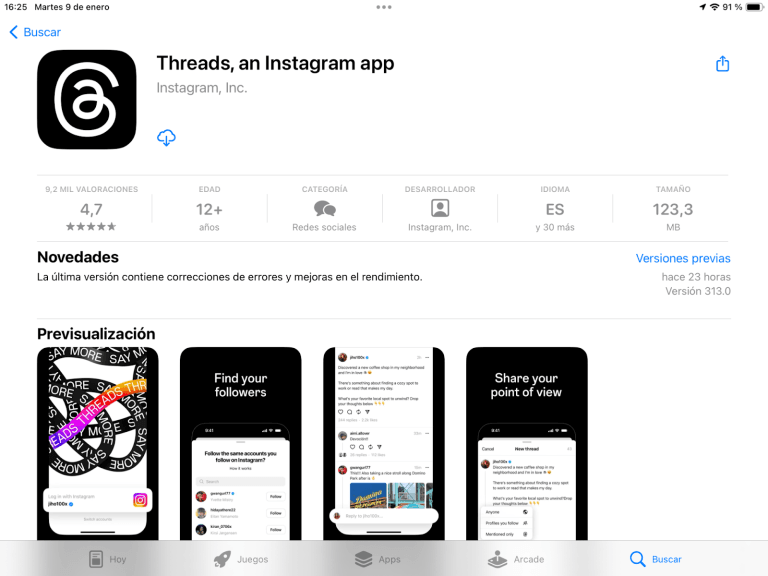 Cómo descargar Threads en iOS y Android