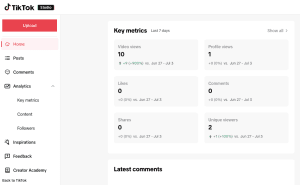 TikTok Studio: A Management Platform for Creators