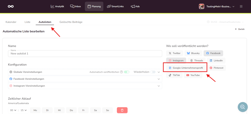 google unternehmensprofil optimieren mit autolisten