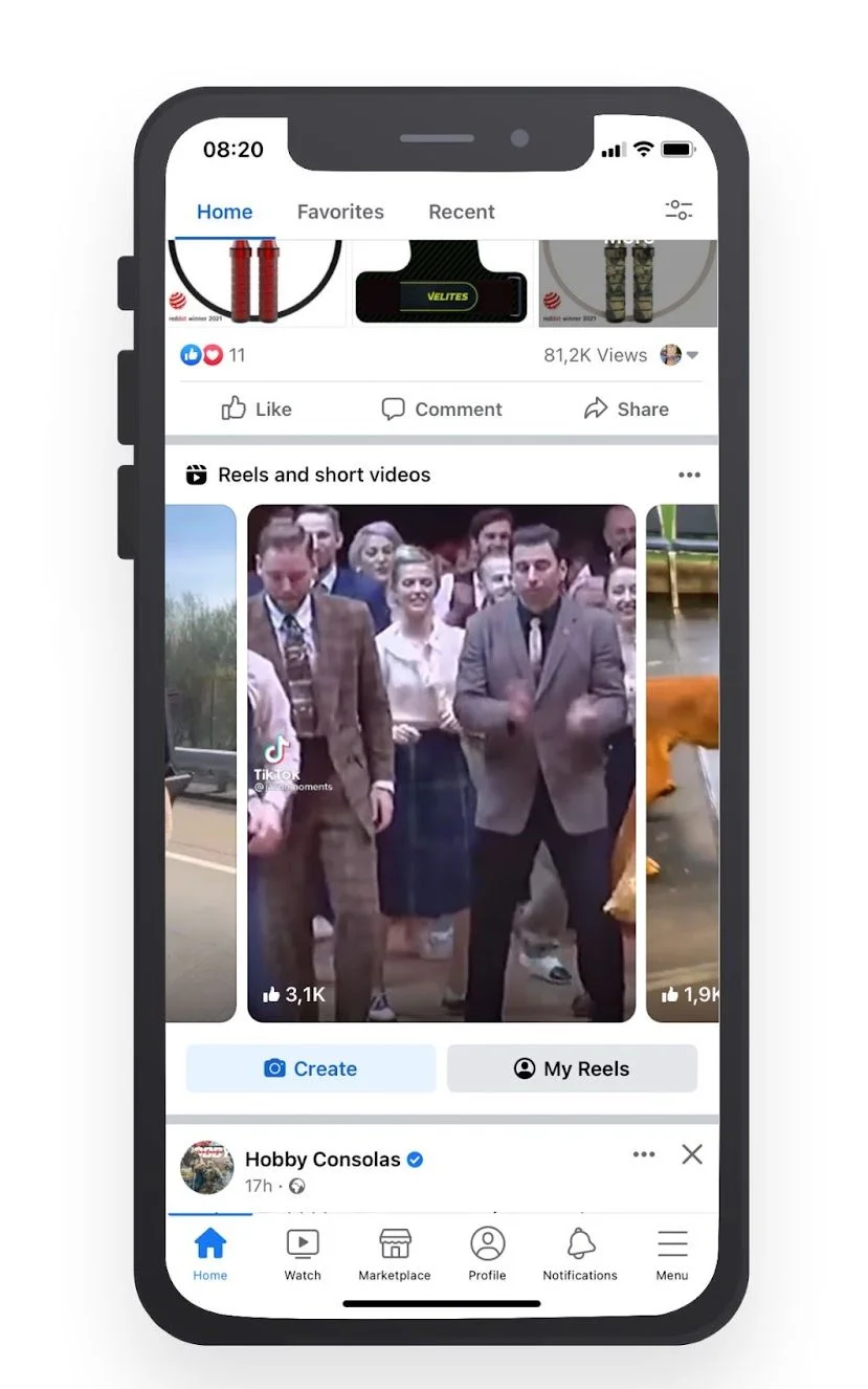 Watch Reels on Facebook automatically, without touching the screen 