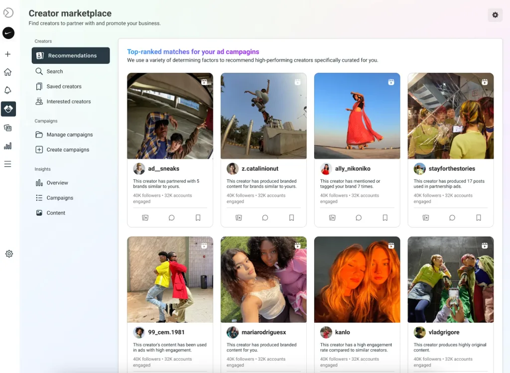 Creator Marketplace Instagram
