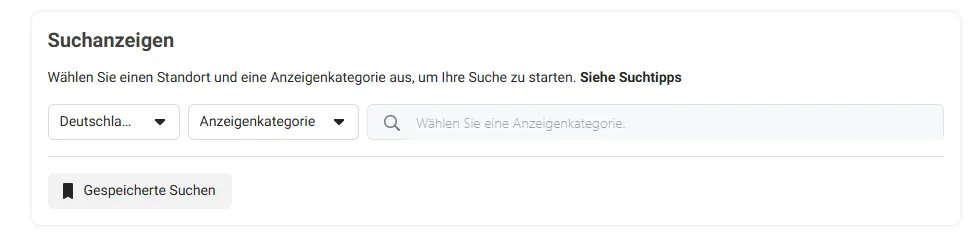 meta-werbebibiliothek suche