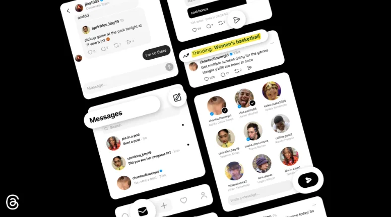 private nachrichten auf threads