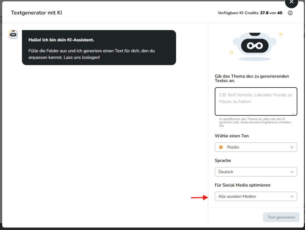 ki assistent metricool 