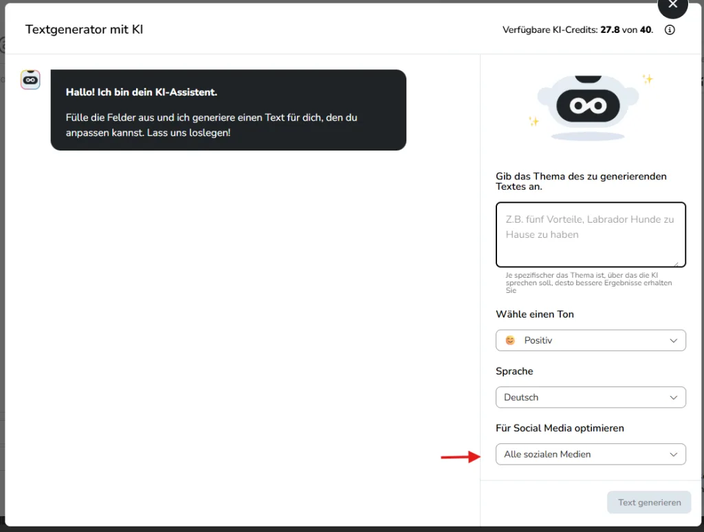 ki assistent metricool