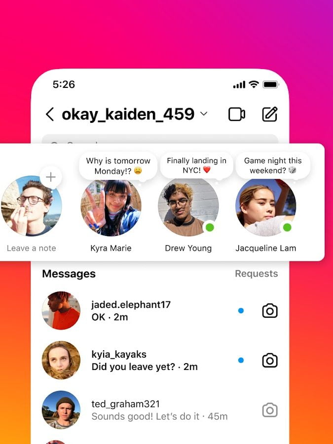 notes instagram