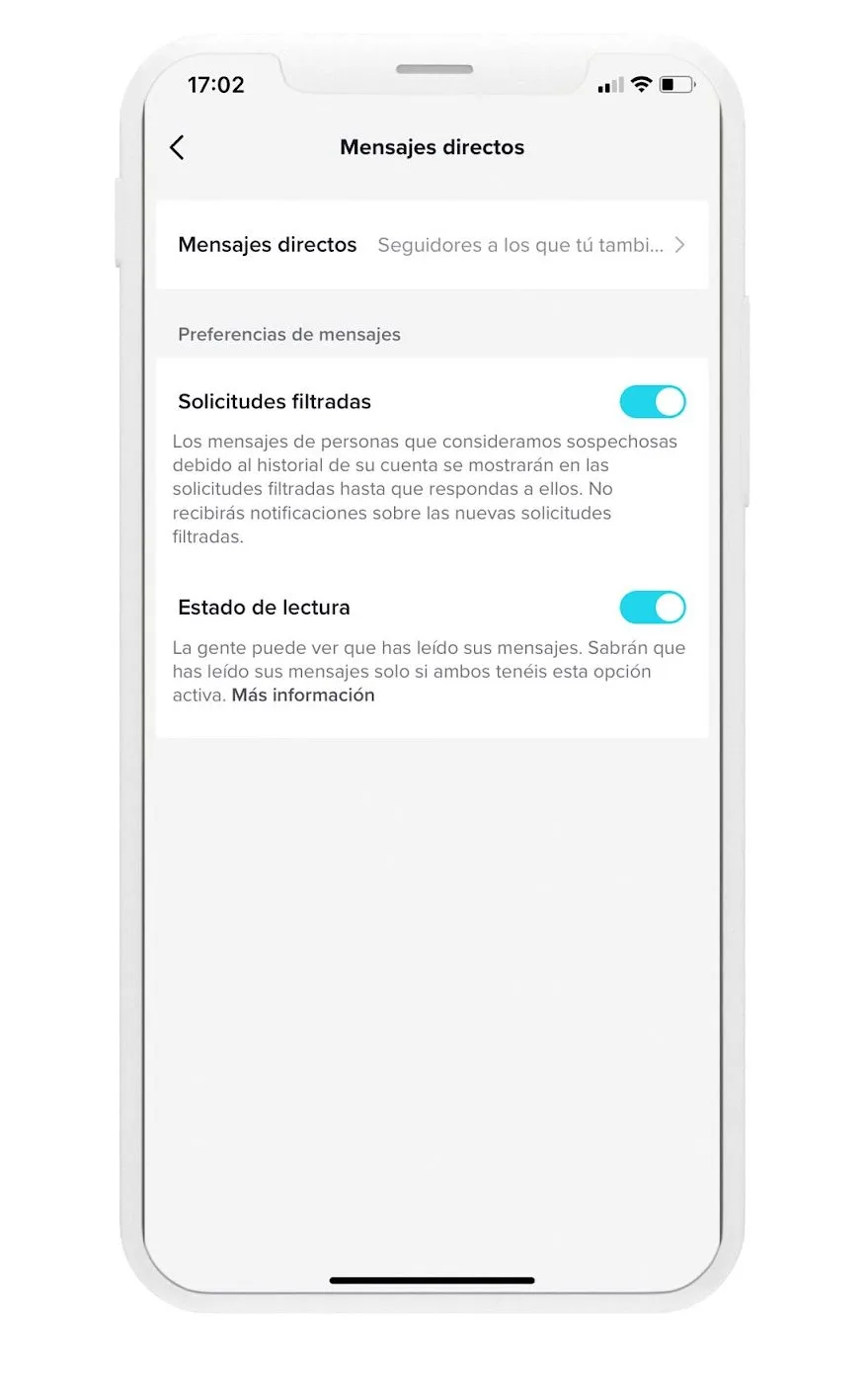 mensajes de tiktok