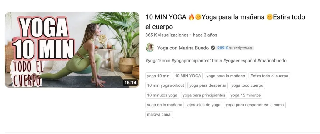 etiquetas youtube seo