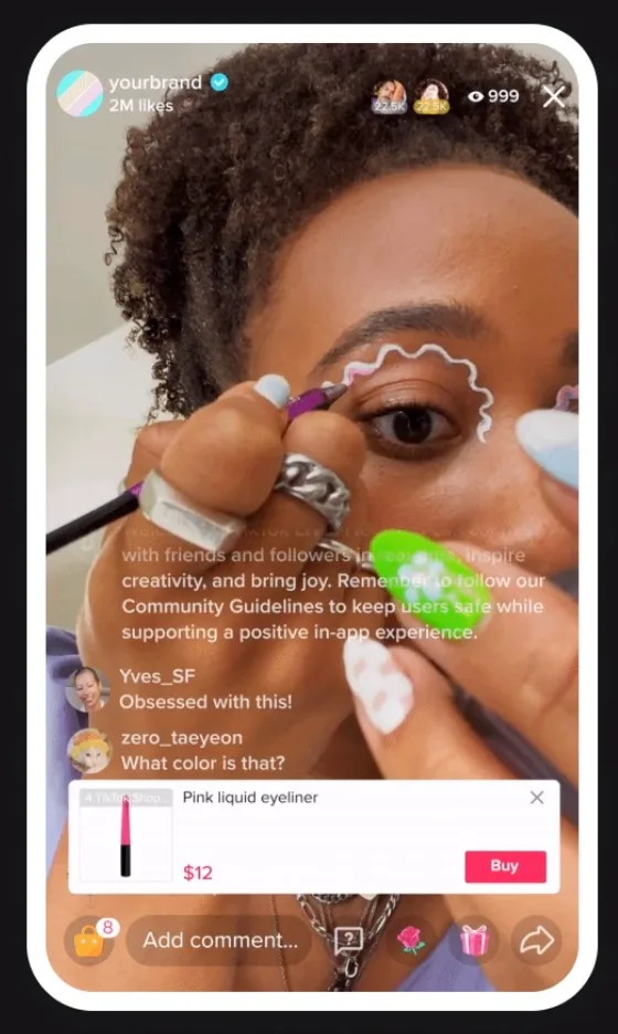 tiktok shop lives