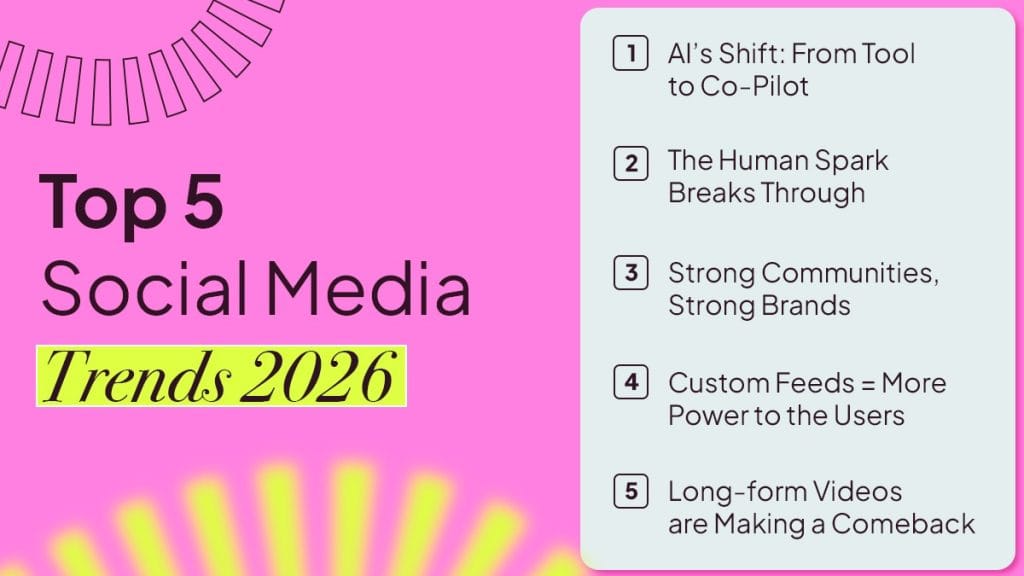 top 5 social media trends 2026
