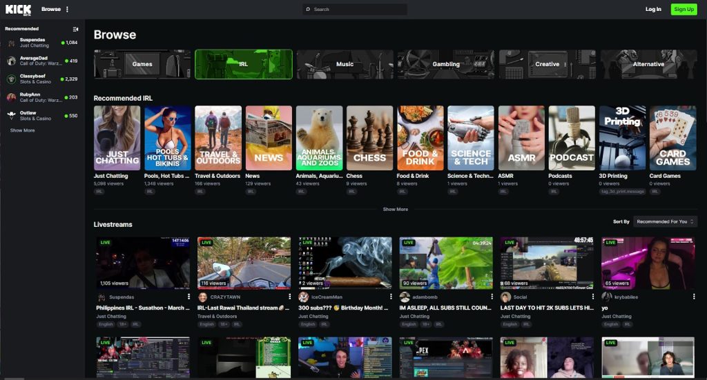 Kick Streaming Platform, Twitch's New Competitor