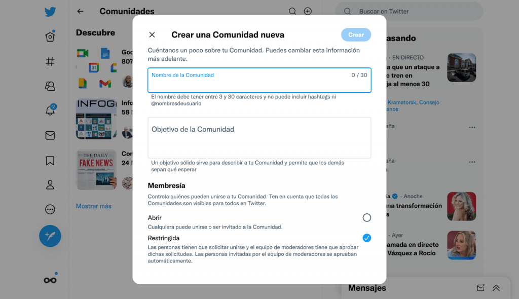 comunidades twitter