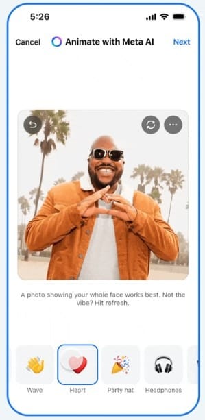 facebook profile picture meta ai