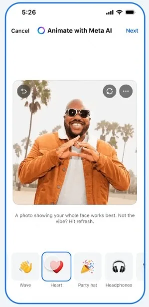 facebook profile picture meta ai
