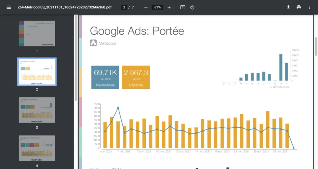 gérer plusieurs comptes google ads rapports