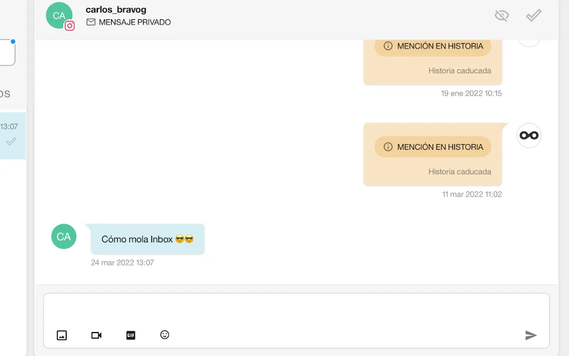 mensajes en facebook con metricool