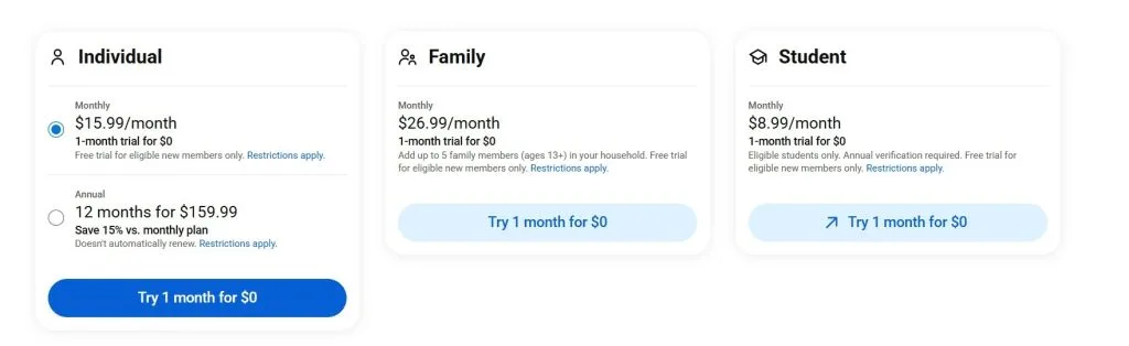 youtube premium 2026 new prices