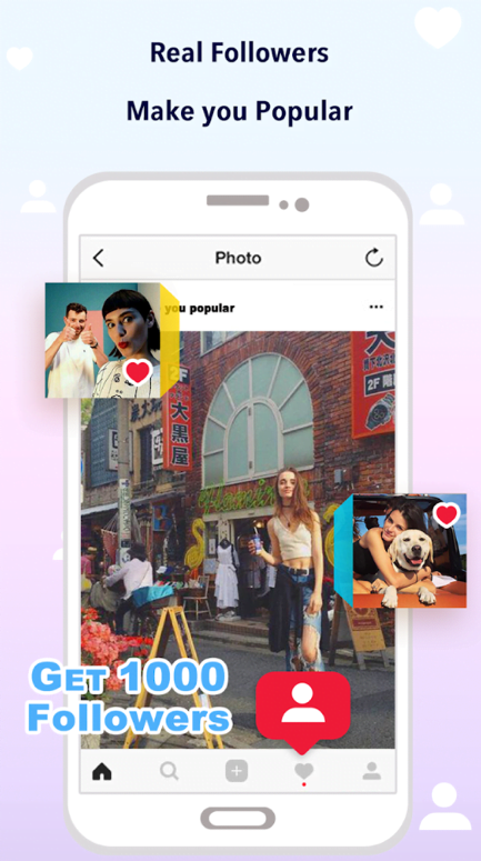 Apps follow for Instagram real followers