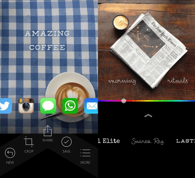 application retouche photo Instagram quick