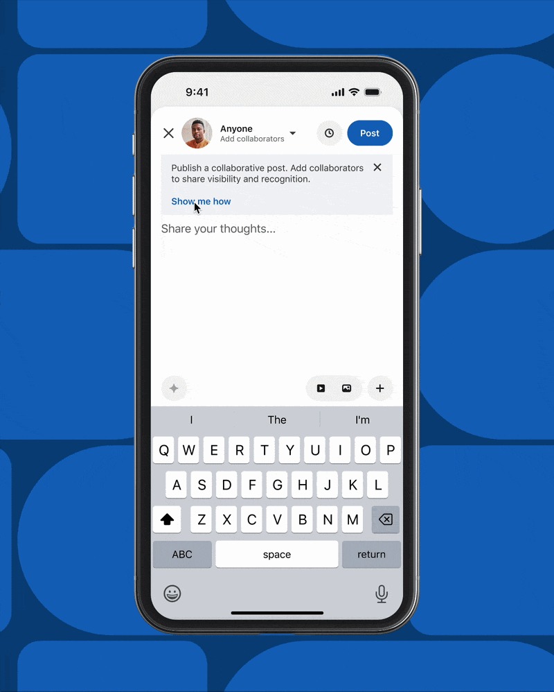 post collaboratif linkedin 