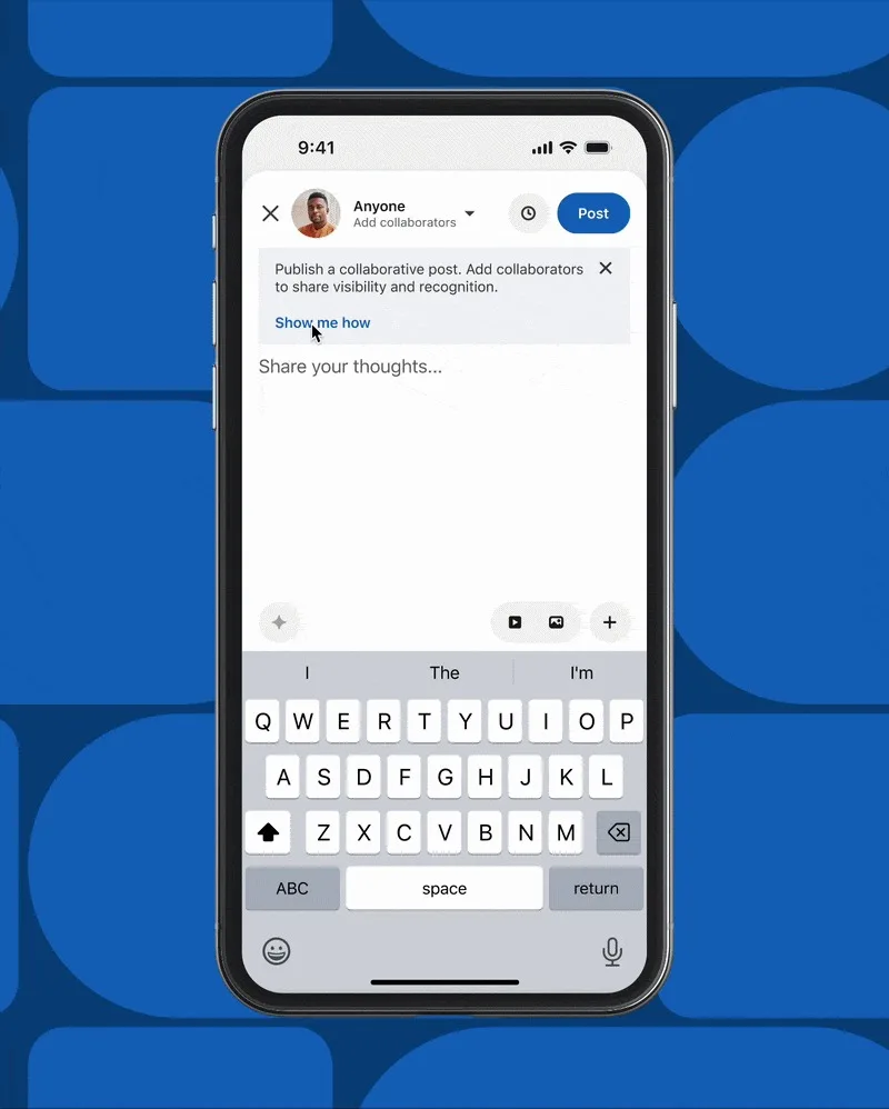 post collaboratif linkedin 
