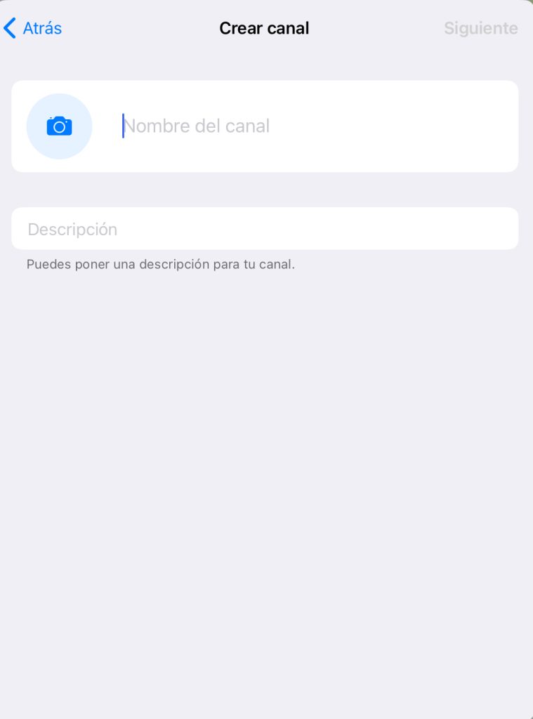 crear canal de telegram