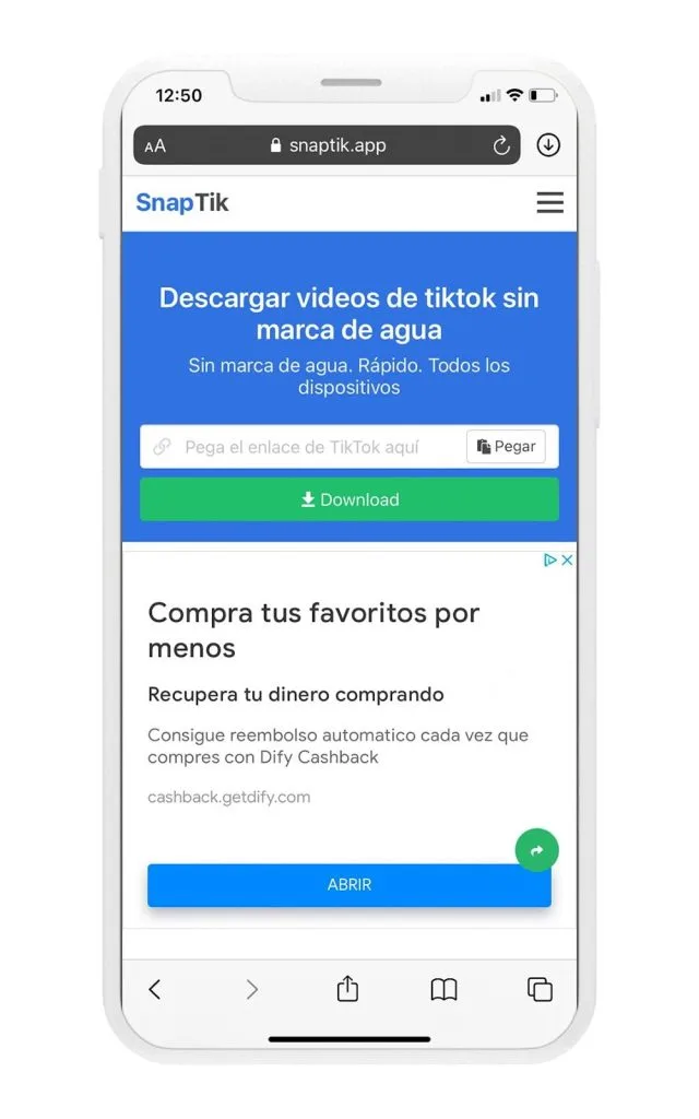 descargar vídeos tiktok sin marca de agua