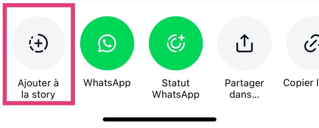 comment partager une publication en story sur Instagram