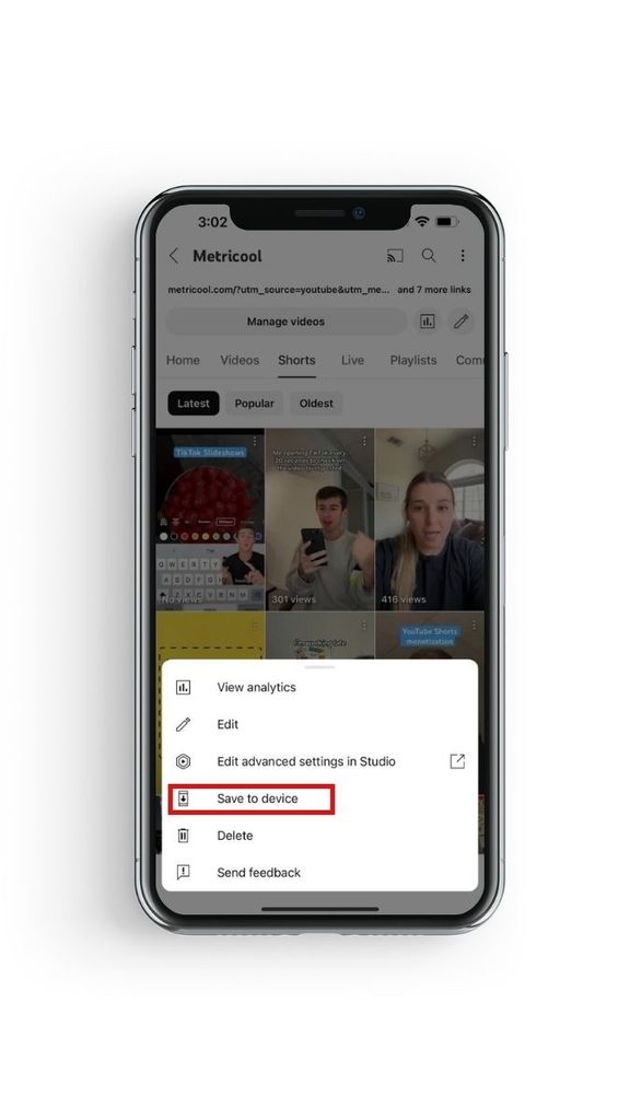 télécharger un Short YouTube