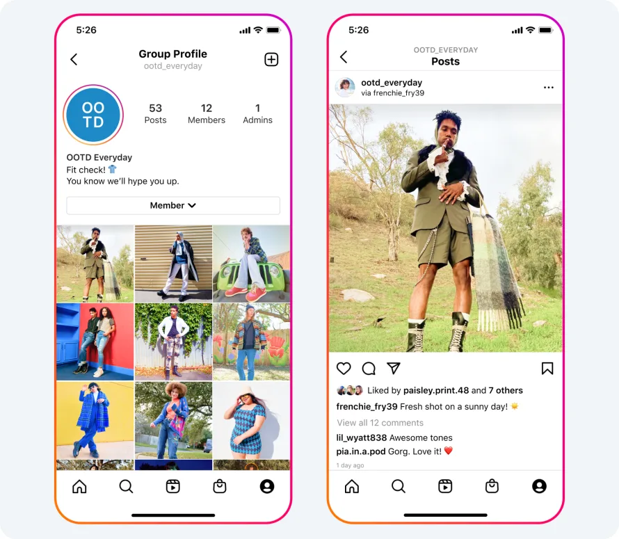 grupos de instagram