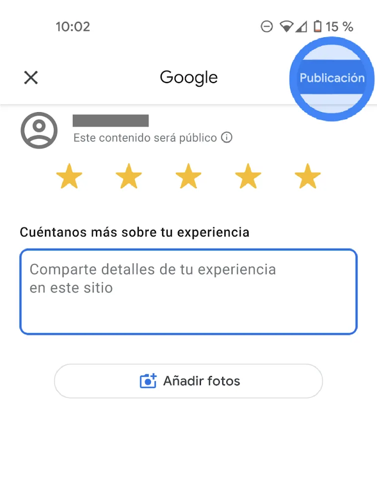 Reseñas de Google
