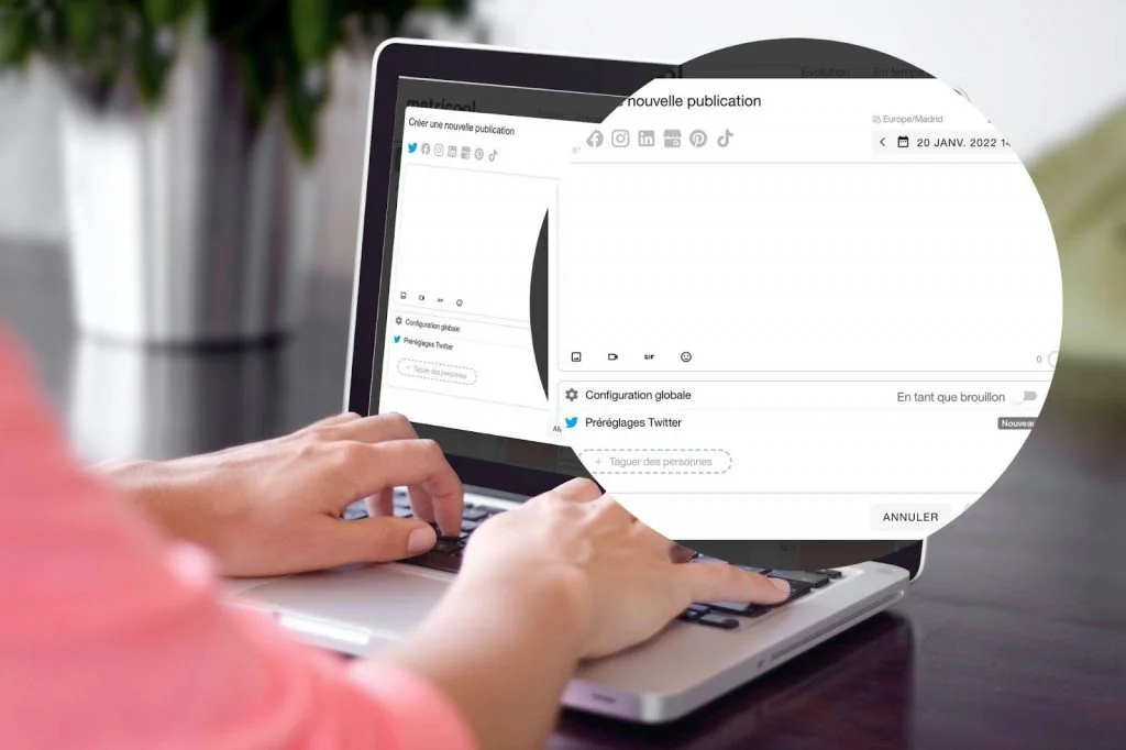 taguer sur twitter avec metricool