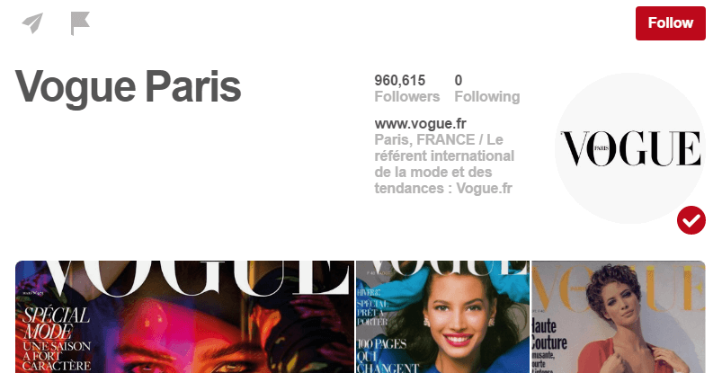 la fotografia de perfil en Pinterest