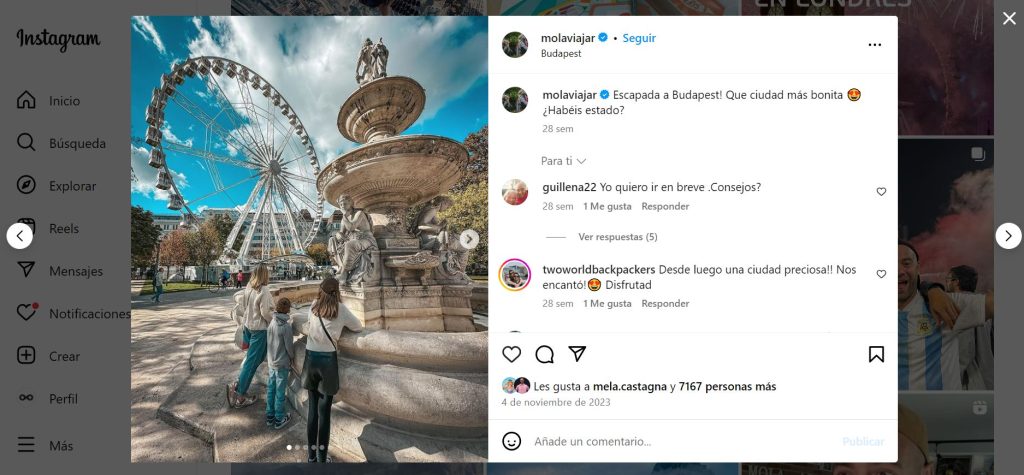 influencers de viaje