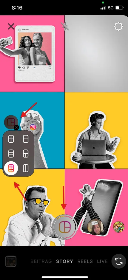 instagram story collagen erstellen