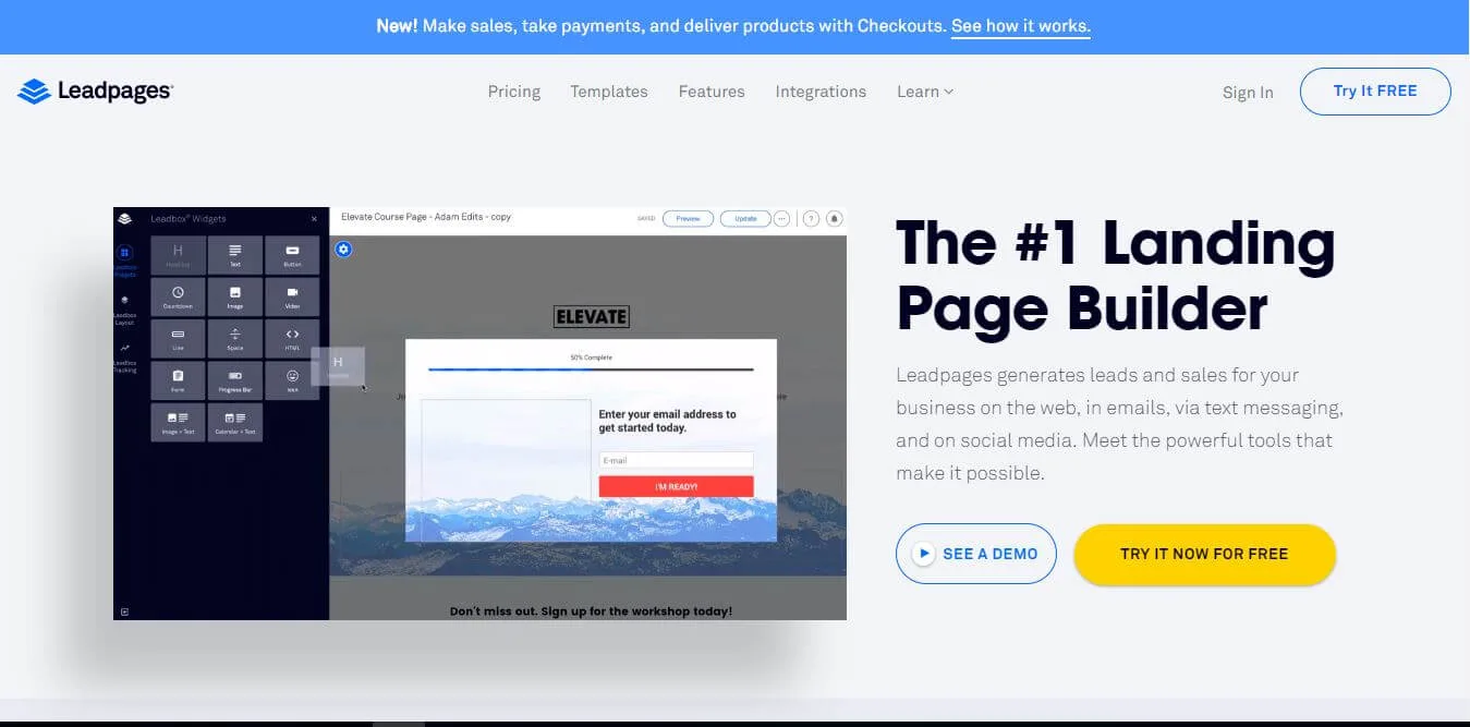 Landing pages leadpages