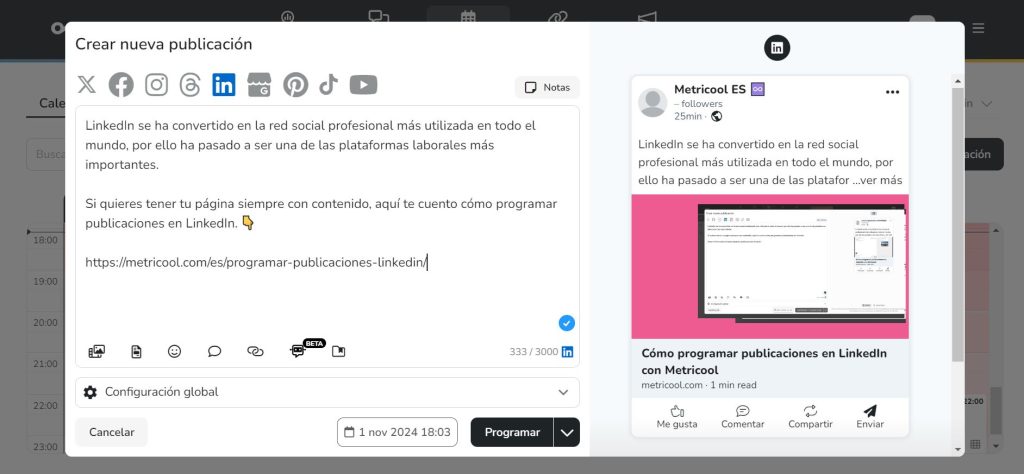 Cómo Programar Publicaciones En Linkedin Con Metricool 6356