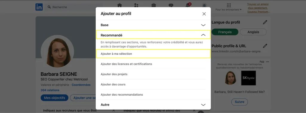 LinkedIn profil