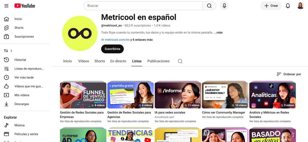 Listas de reproducción para optimizar YouTube 